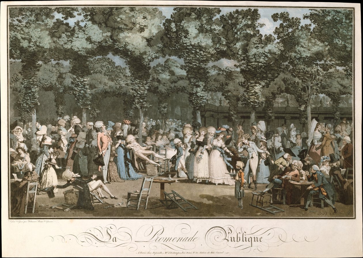 公共遊歩道、1792 作： フィリベール・ルイ・デビューコート