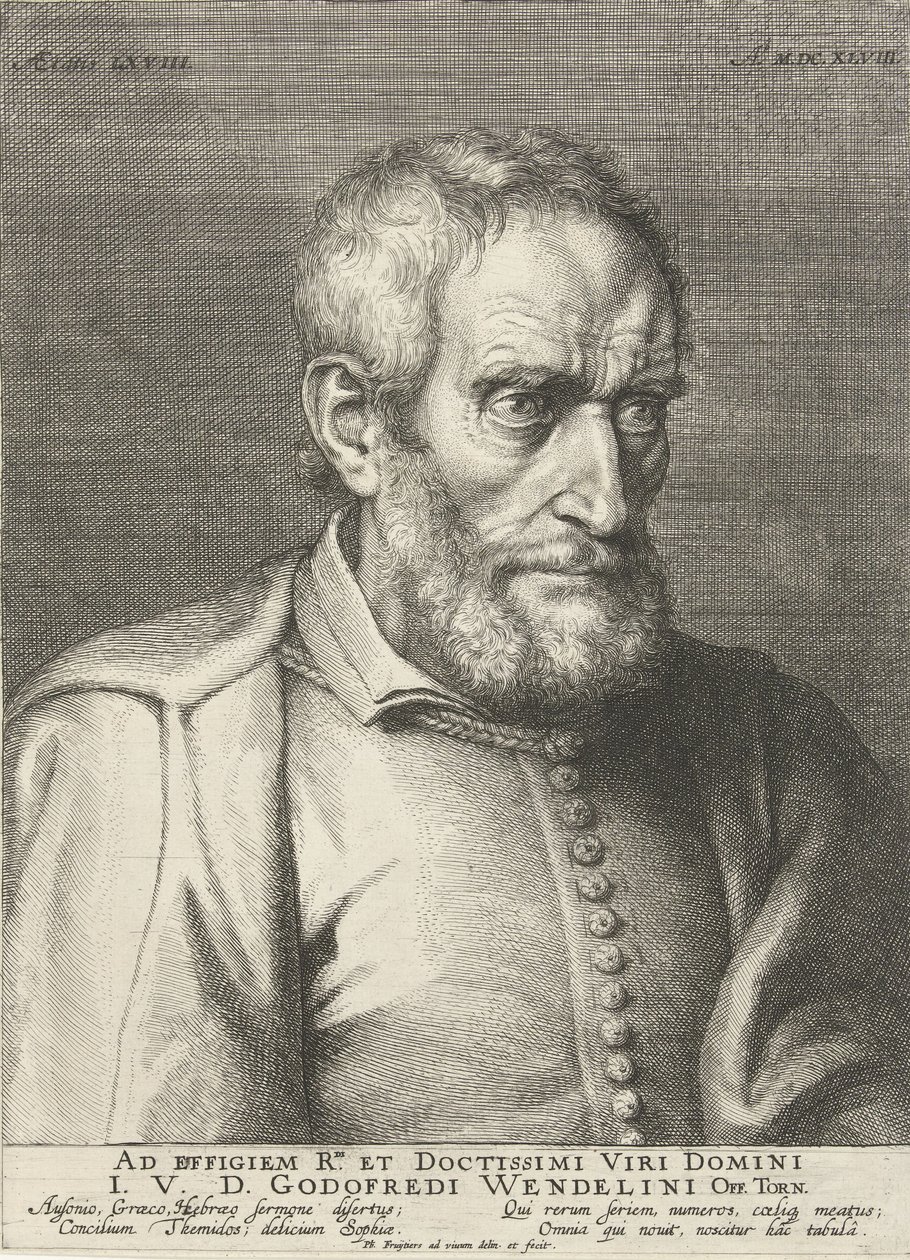 フィリップ・フルイティエ（1648）による68歳のGodefridus Wendelinusの肖像 作： フィリップ・フルティエ