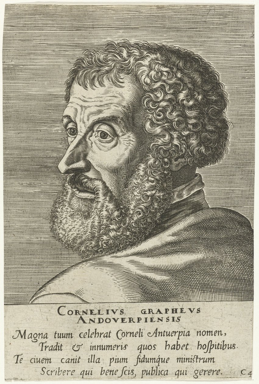 Cornelius Grapheusの刻まれた肖像画 作： フィリップ・ガル