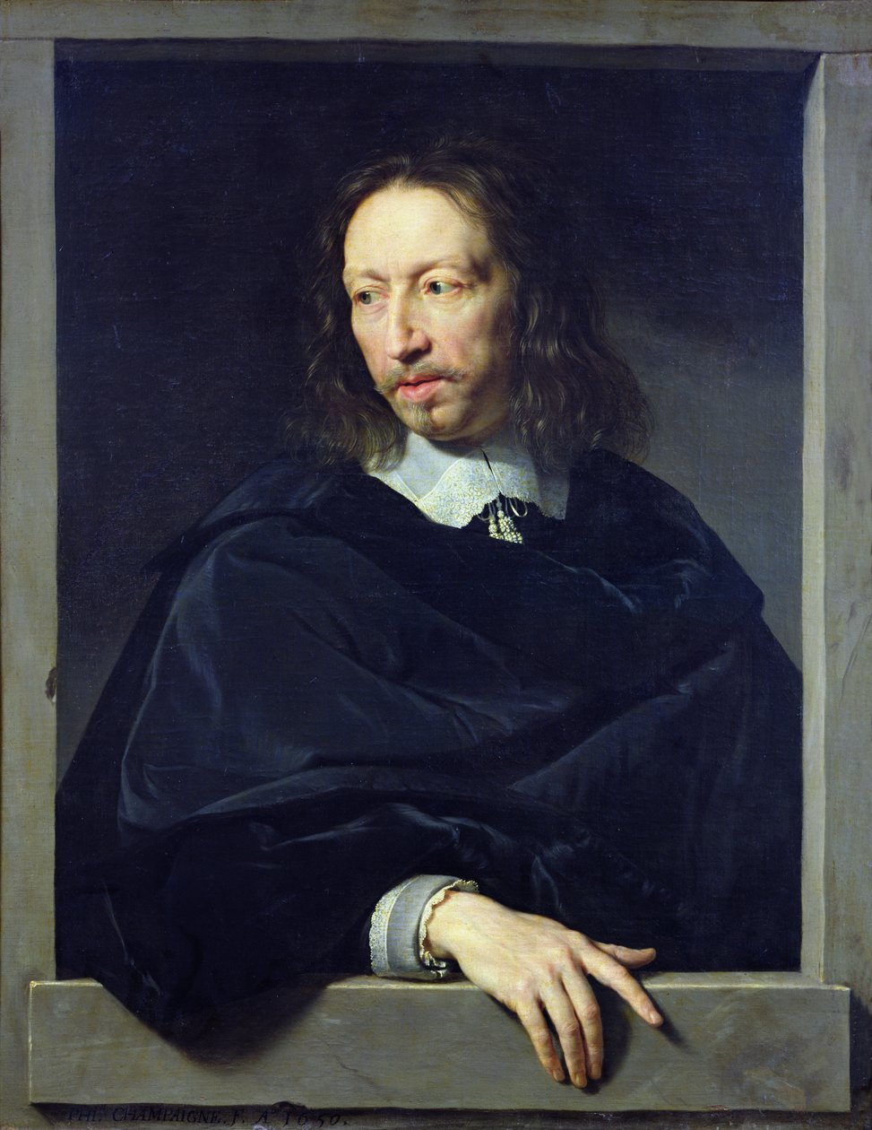 Arnaud d&39;Andilly（1588-1674）1650として知られる紳士の肖像 作： フィリップ・ド・シャンペーン