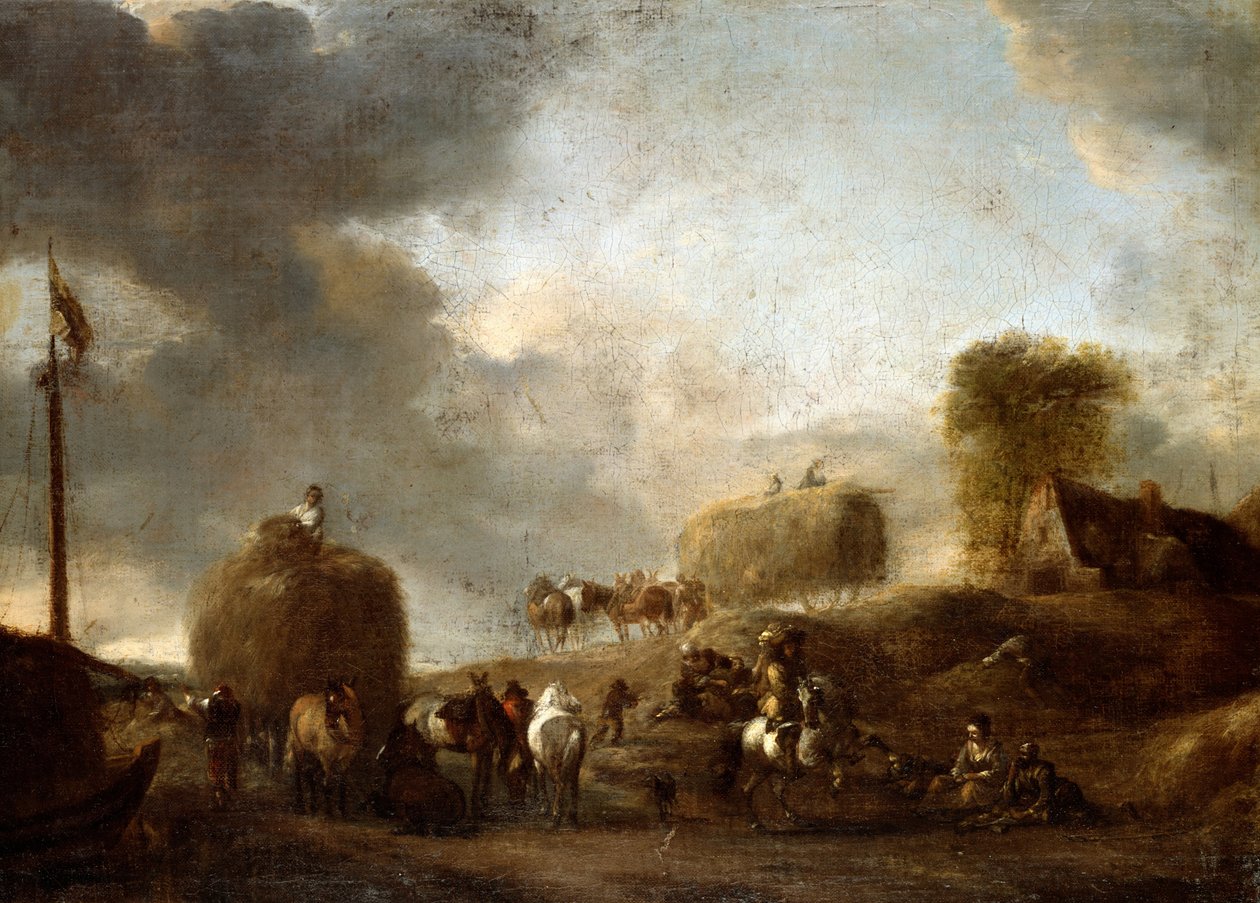 干し草の収穫 作： Philips Wouwerman