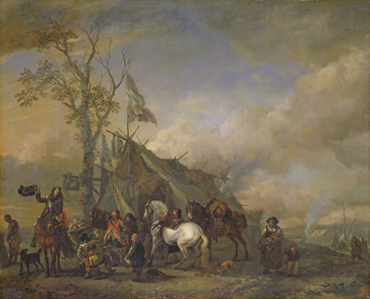騎兵隊の出発 作： Philips Wouwerman