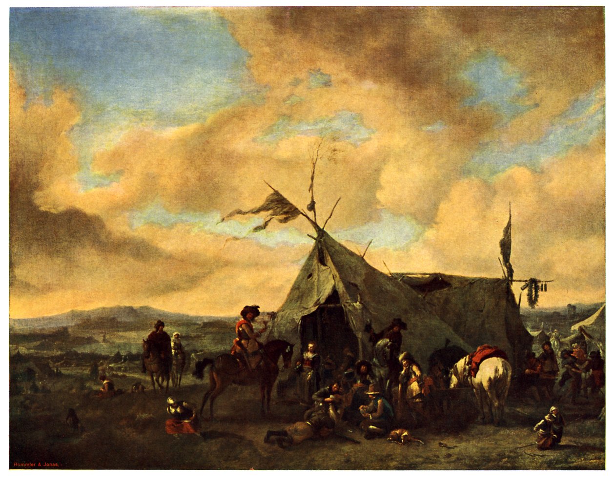 三十年戦争時の野営地 作： Philips Wouwerman