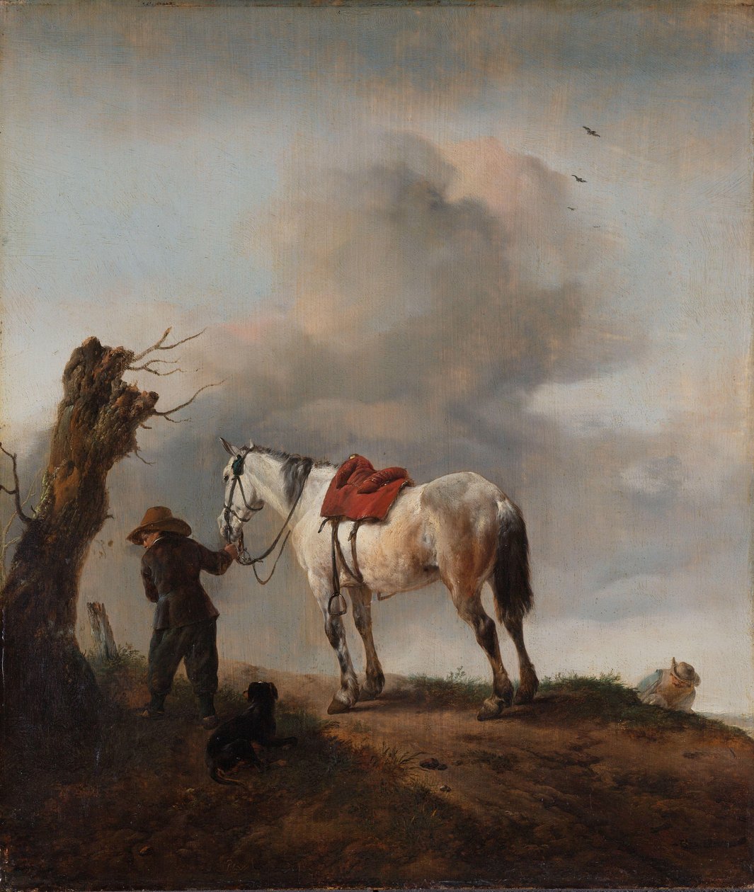 灰色の馬 グレー 作： Philips Wouwerman