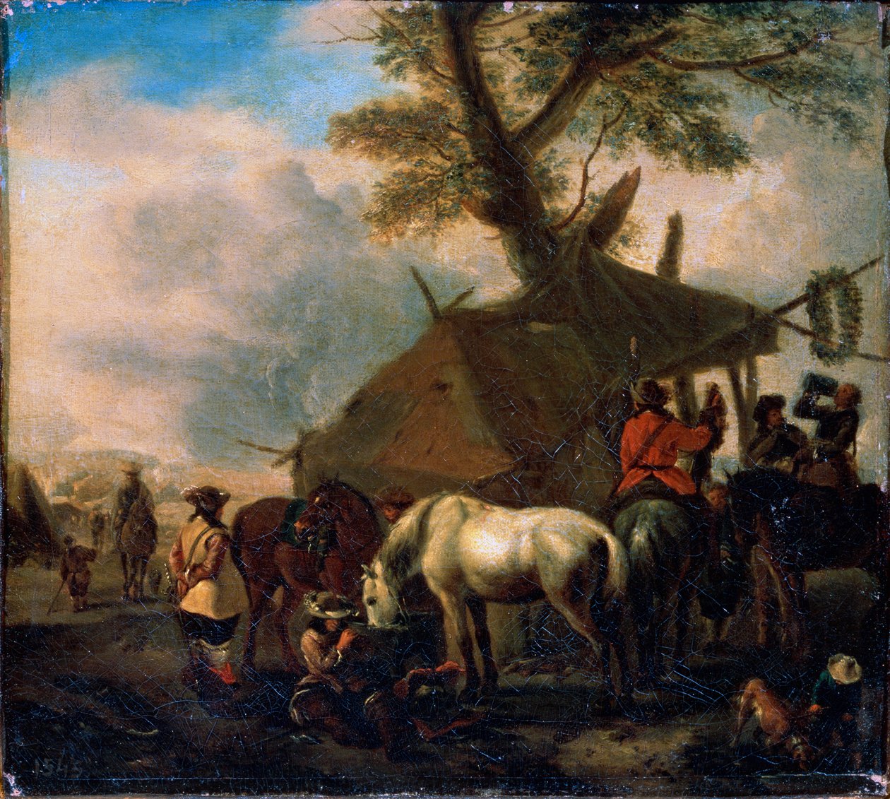 給水所、17世紀。 作： Philips Wouwerman
