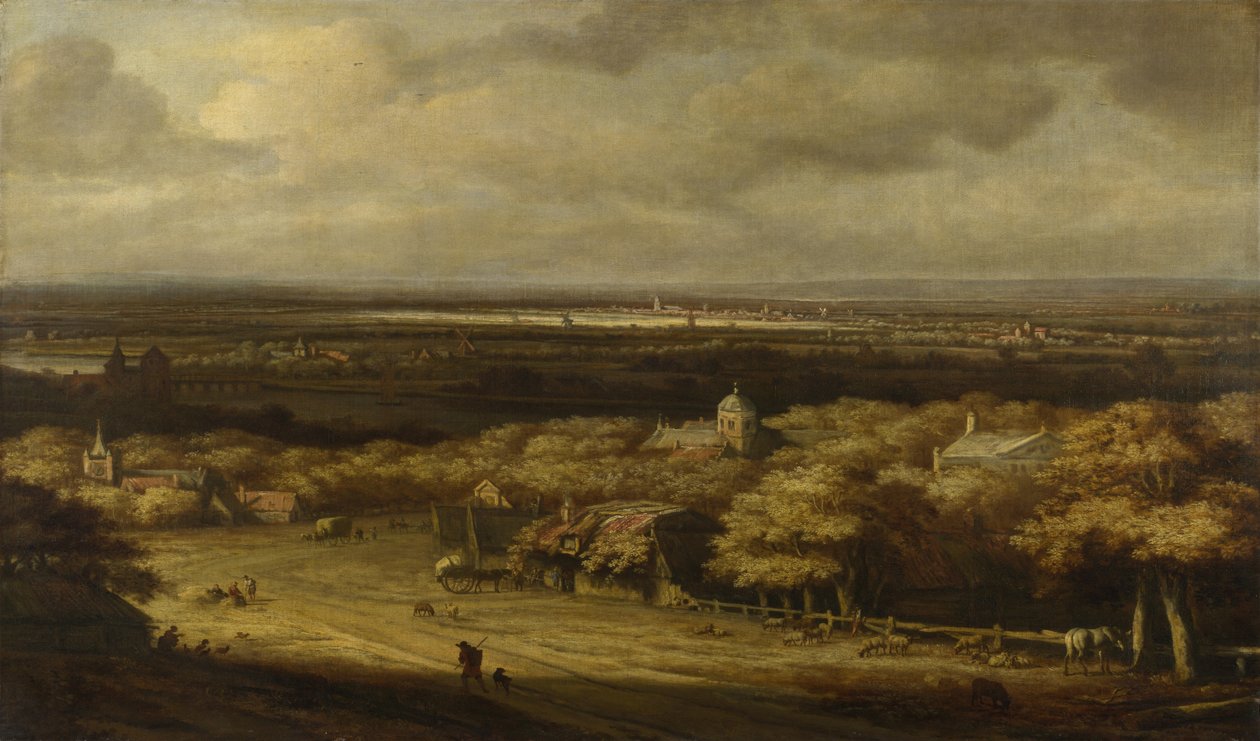 広大な風景、1670年頃 作： フィリップ・デ・コーニンク