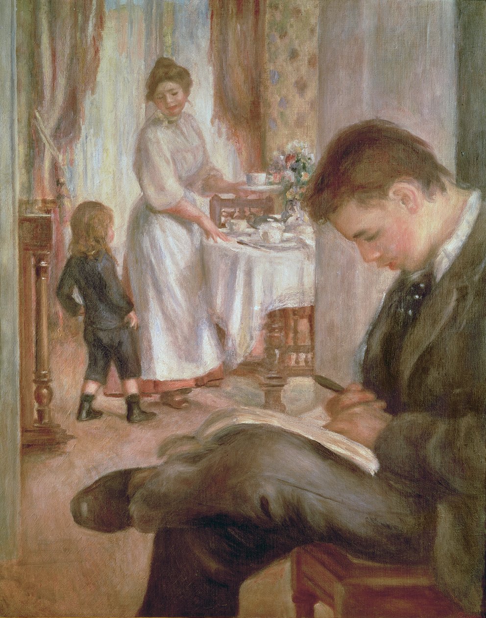 ベルナーヴァルでの朝食、1898年 作： ピエールオーギュストルノワール