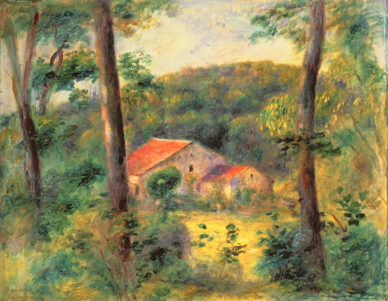 1899年のブリエ近くの風景 作： ピエールオーギュストルノワール