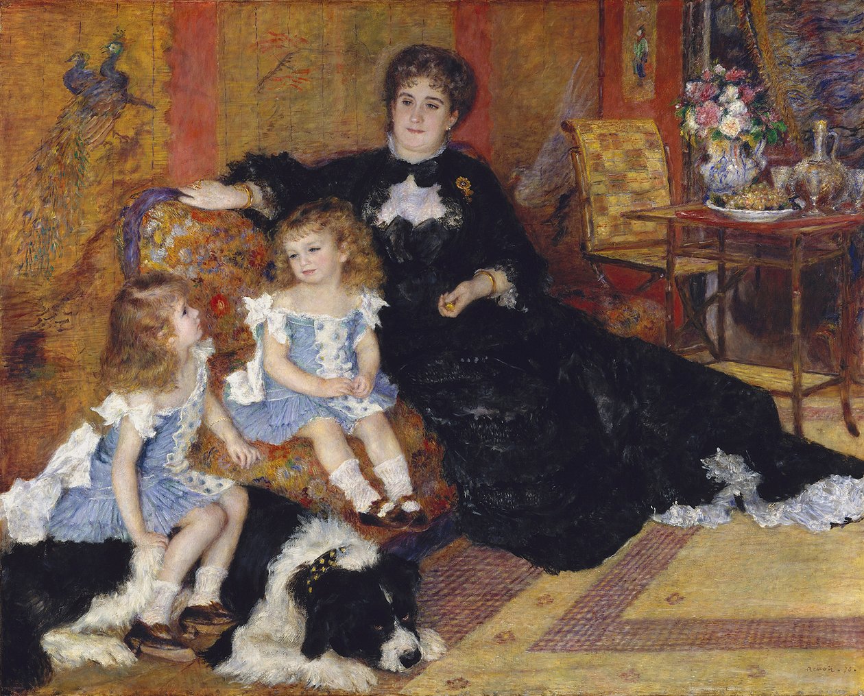 マダムジョルジュシャルパンティエとその子供たち、1878年 作： ピエールオーギュストルノワール
