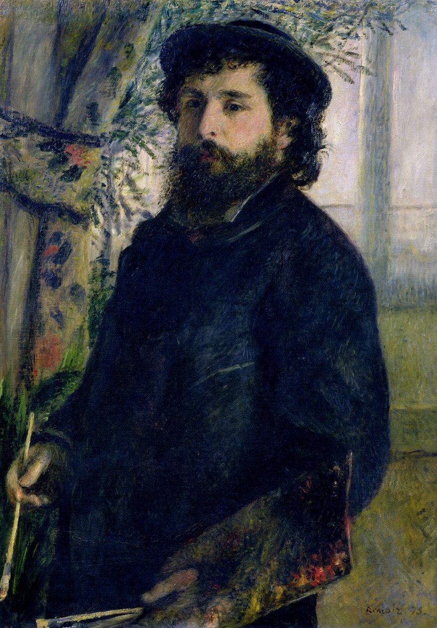 クロード・モネの肖像（1840-1926）1875 作： ピエールオーギュストルノワール