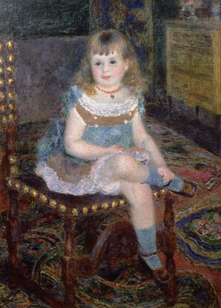 ミスジョーゼットシャルパンティエの肖像、1876 作： ピエールオーギュストルノワール