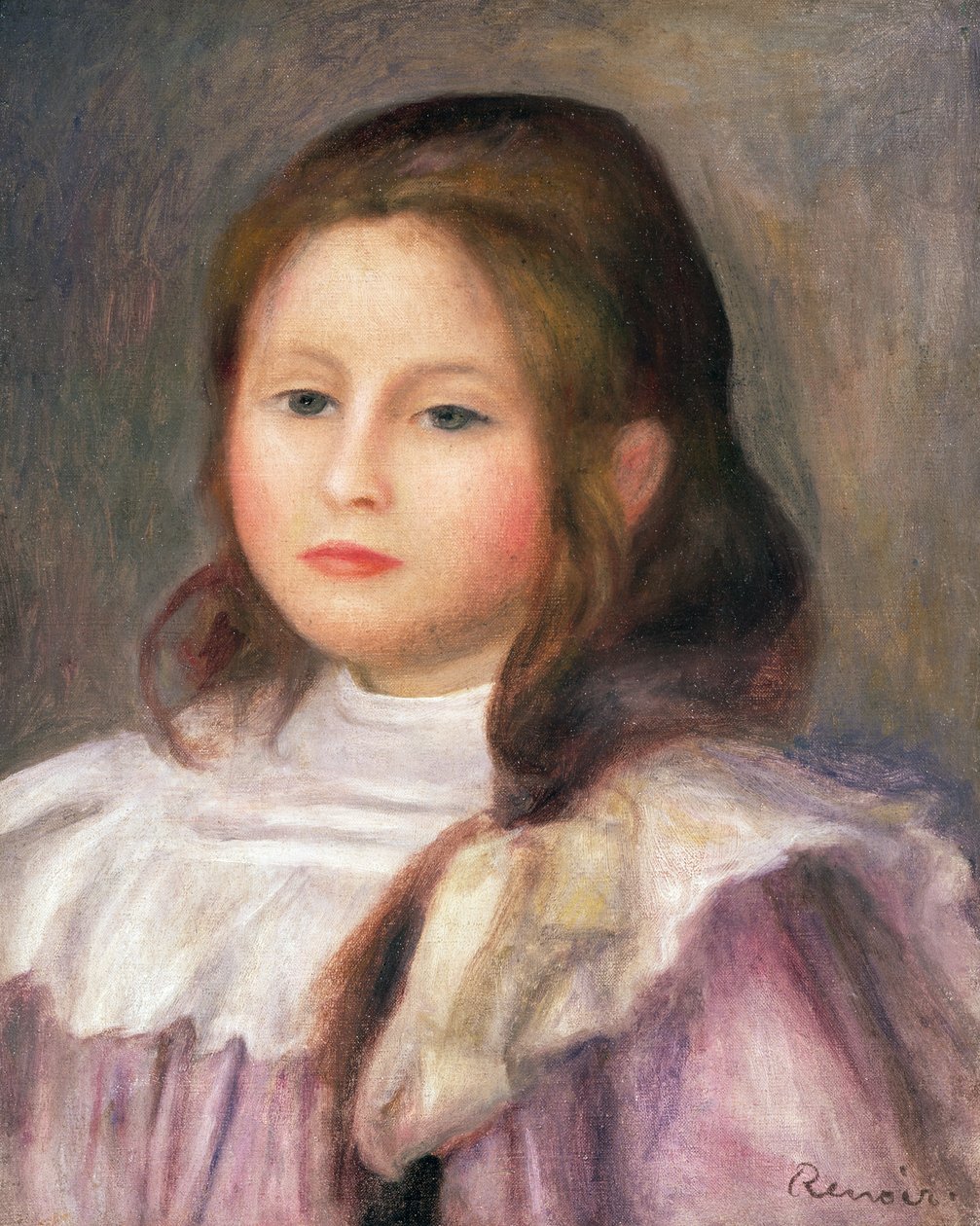 子供の肖像、c.1910-12 作： ピエールオーギュストルノワール