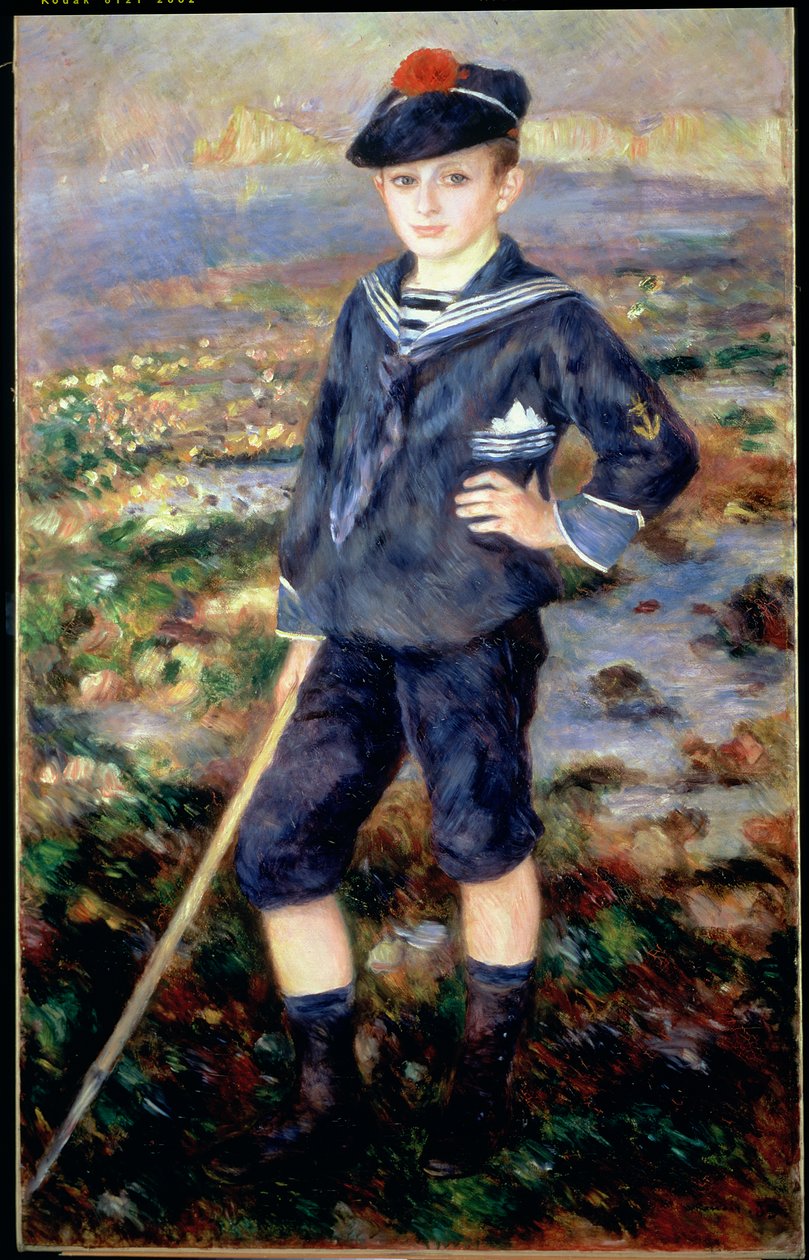 セーラーボーイ（ロバート・ヌネスの肖像）、1883 作： ピエールオーギュストルノワール