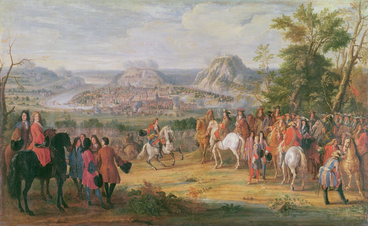 1674年5月のブザンソン包囲戦でのルイ14世 作： ピエールデニスマーティン