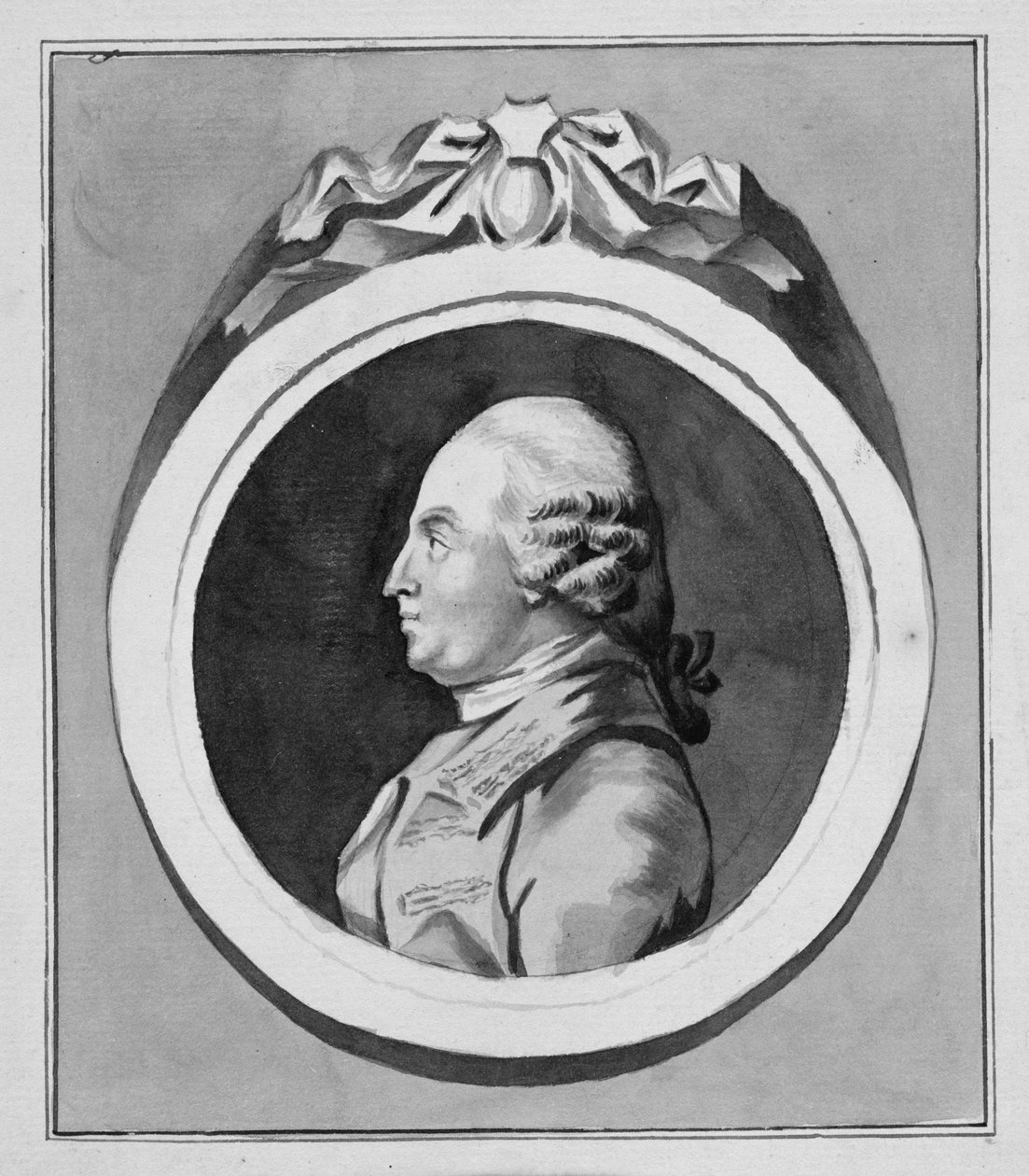 George Stubbs（1724-1806）（紙に灰色のウォッシュ）（213890も参照） 作： ピエール・エティエンヌ・ファルコネ