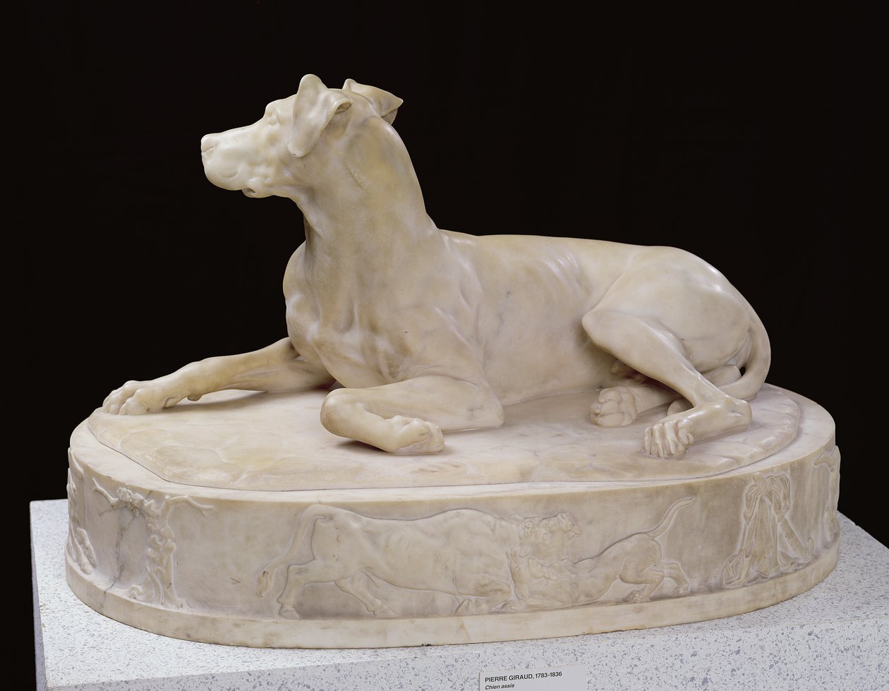 1827年の犬（大理石）（223452も参照） 作： ピエール・フランソワ・グレゴワール・ジロー