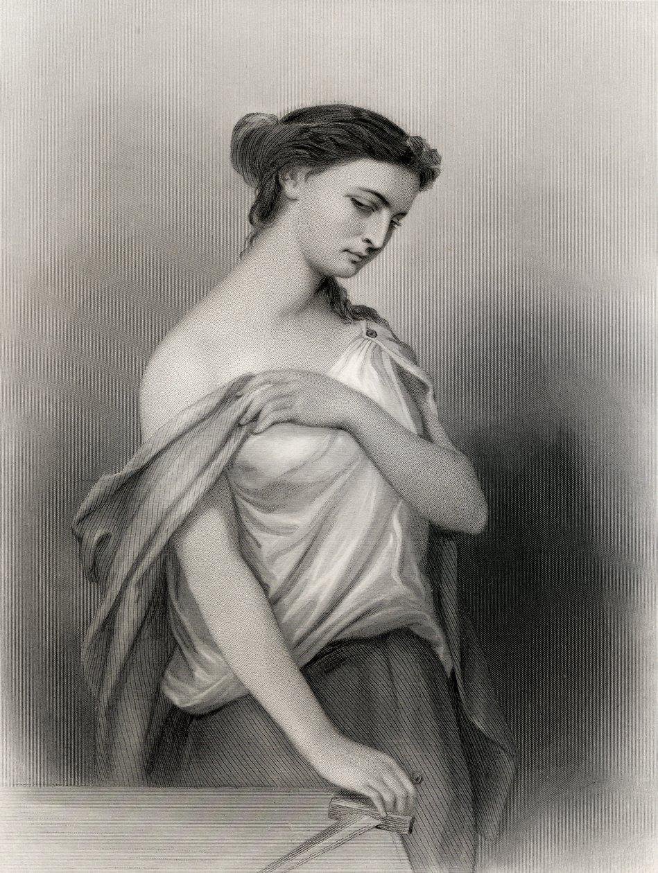 ルクレティア、メアリーカウデンクラークによる「世界の注目される女性」のイラスト、1858 作： ピエール・ギュスターヴ・ユージン・スタール