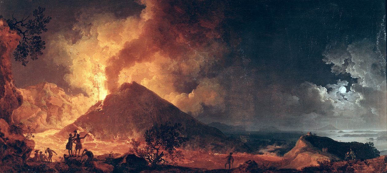 1771年のヴェスヴィオ山の噴火 作： ピエール・ジャック・ボレール