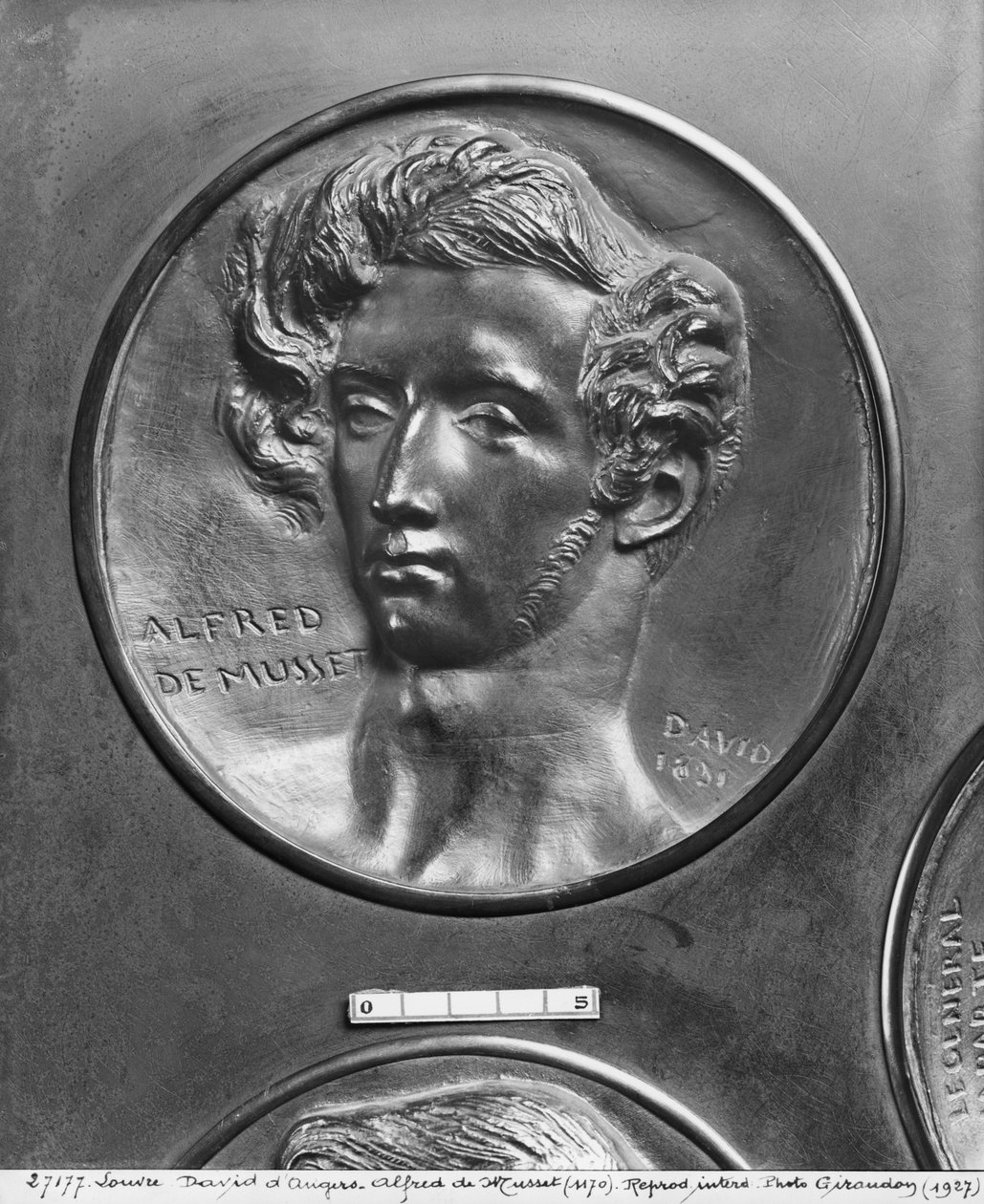 Alfred de Musset、1831年（ブロンズ） 作： ピエール・ジャン・デイヴィッド・ダンジェ