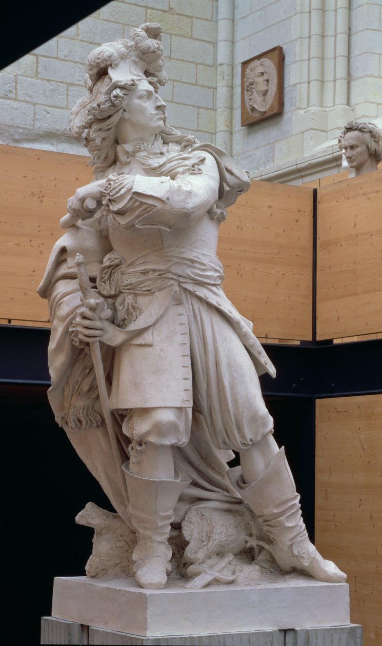 ルイ2世、4世のブルボンとコンデの王子（1621-86）、1817（石膏） 作： ピエール・ジャン・デイヴィッド・ダンジェ