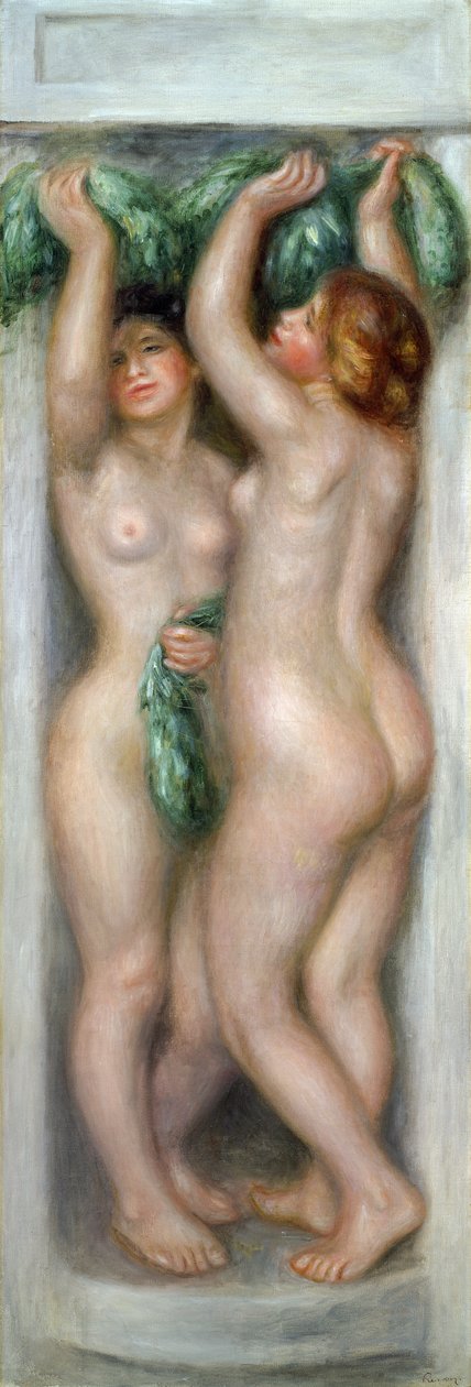 カリアティード、1910年頃（パネルに油彩） 作： ピエールオーギュストルノワール