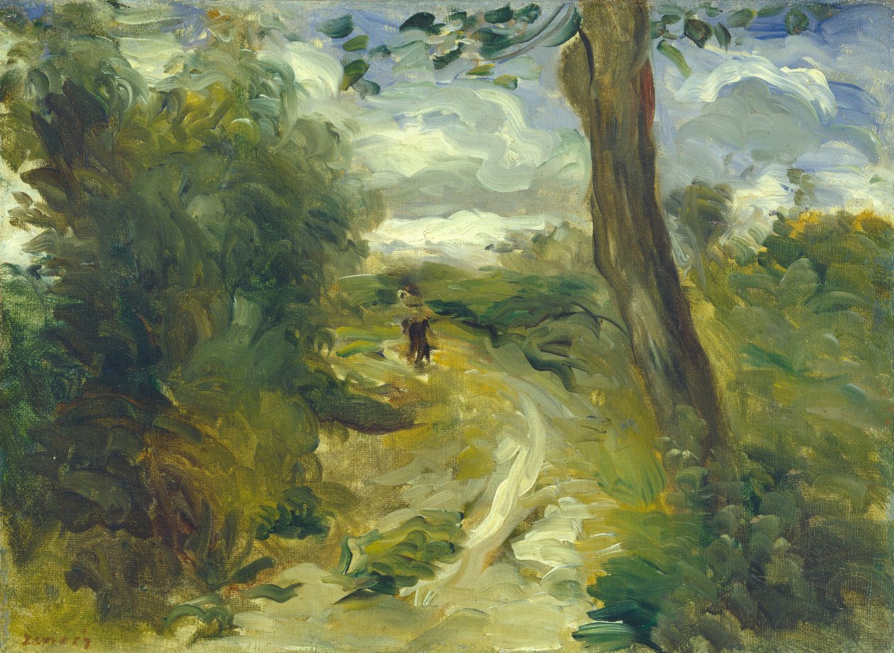 嵐の間の風景、18741875。 作： ピエールオーギュストルノワール