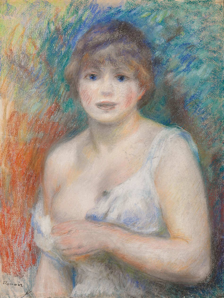 ジャンヌ・サマリーの肖像、c.1879-1880 作： ピエールオーギュストルノワール