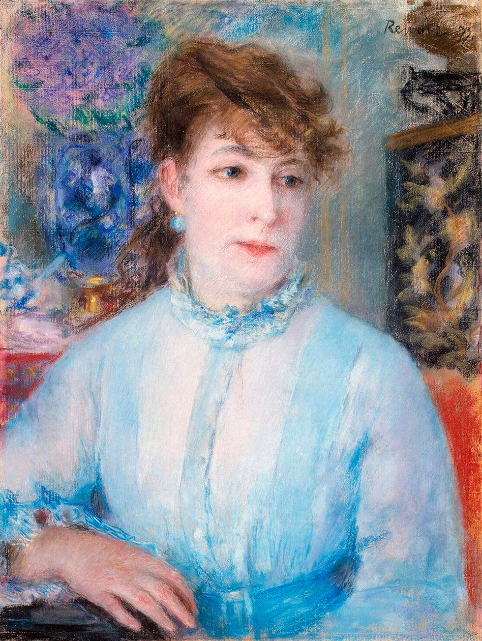 女性の肖像、1877年。 作： ピエールオーギュストルノワール