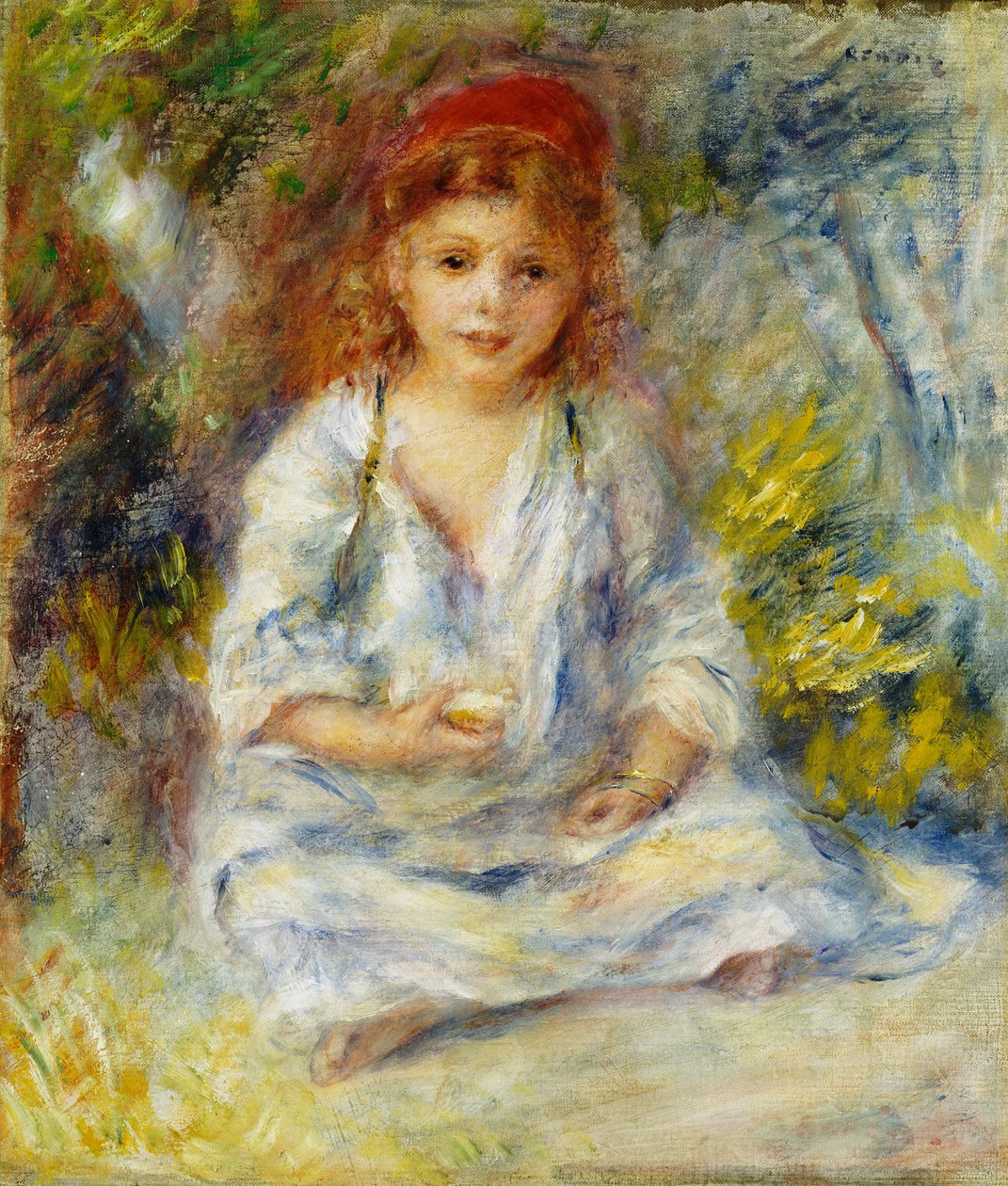 若いアルジェリアの少女、1881年頃 作： ピエールオーギュストルノワール