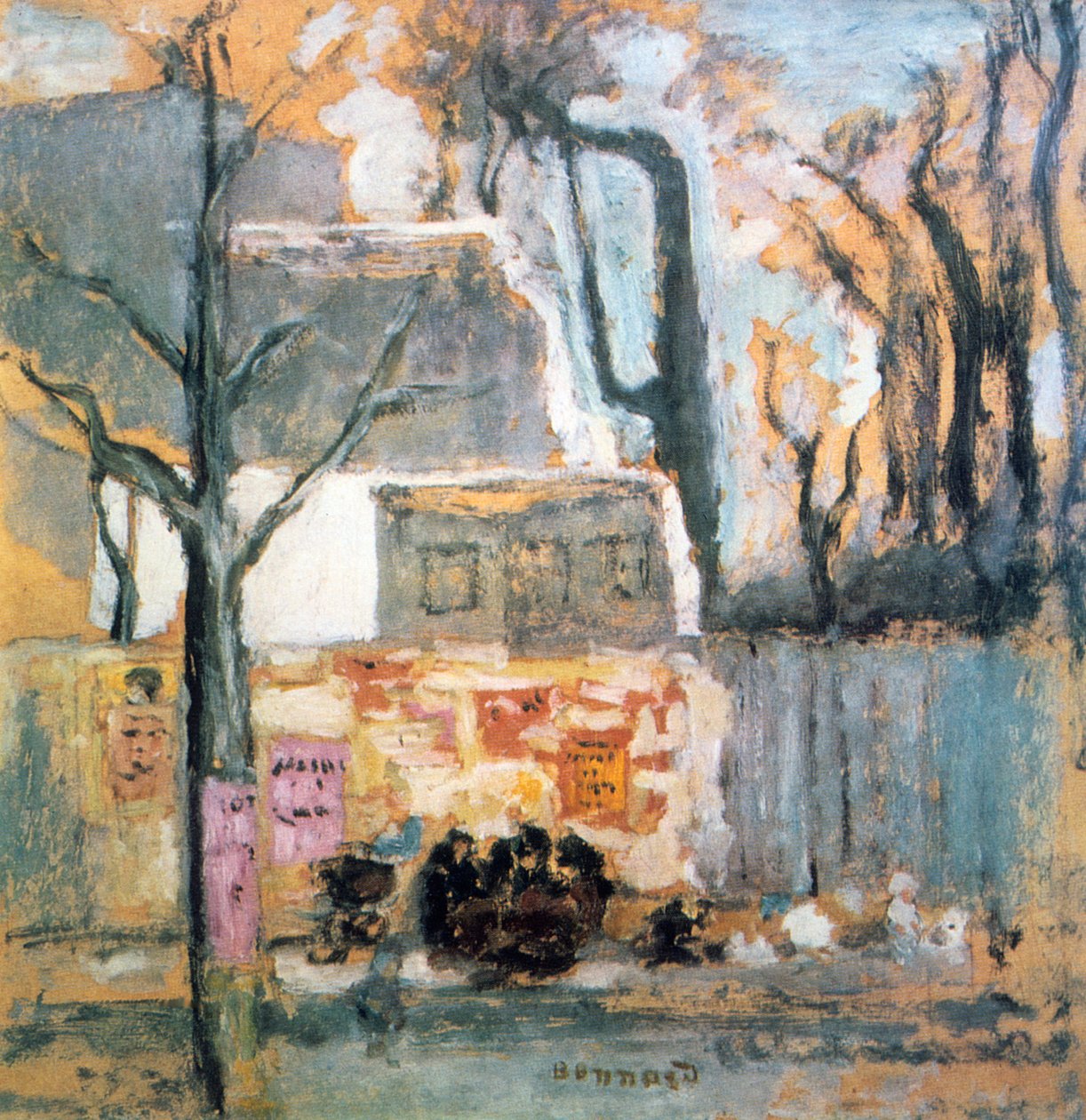 パリの角、c1905 作： ピエール・ボナール