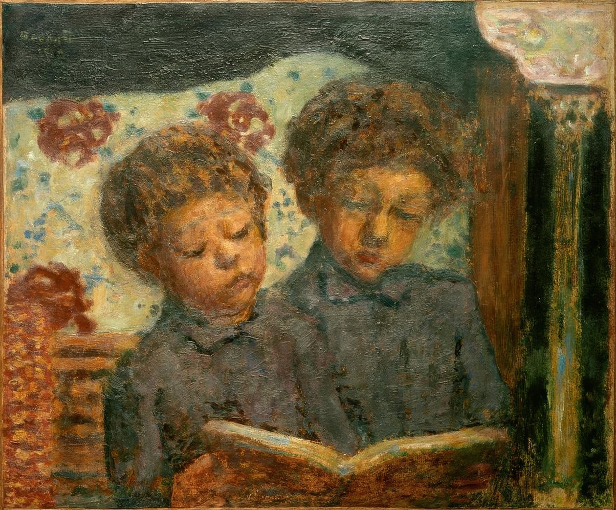 読書する子供たち（Charles and Jean Terrasse） 作： ピエール・ボナール