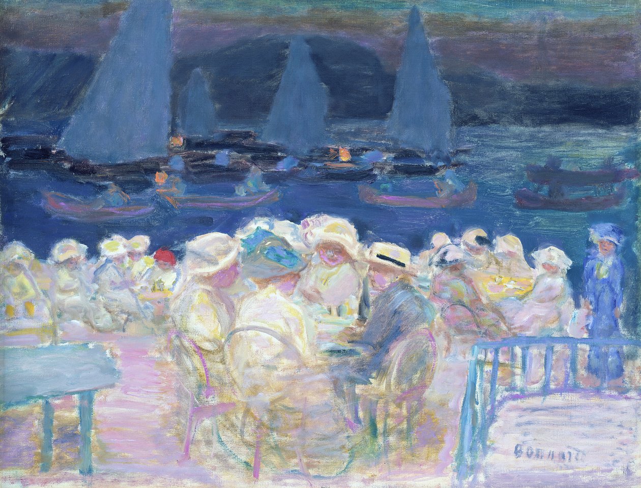 ドアの外、1913 作： ピエール・ボナール