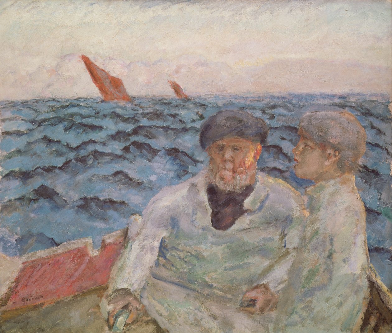 ブルターニュの漁師、1907 作： ピエール・ボナール