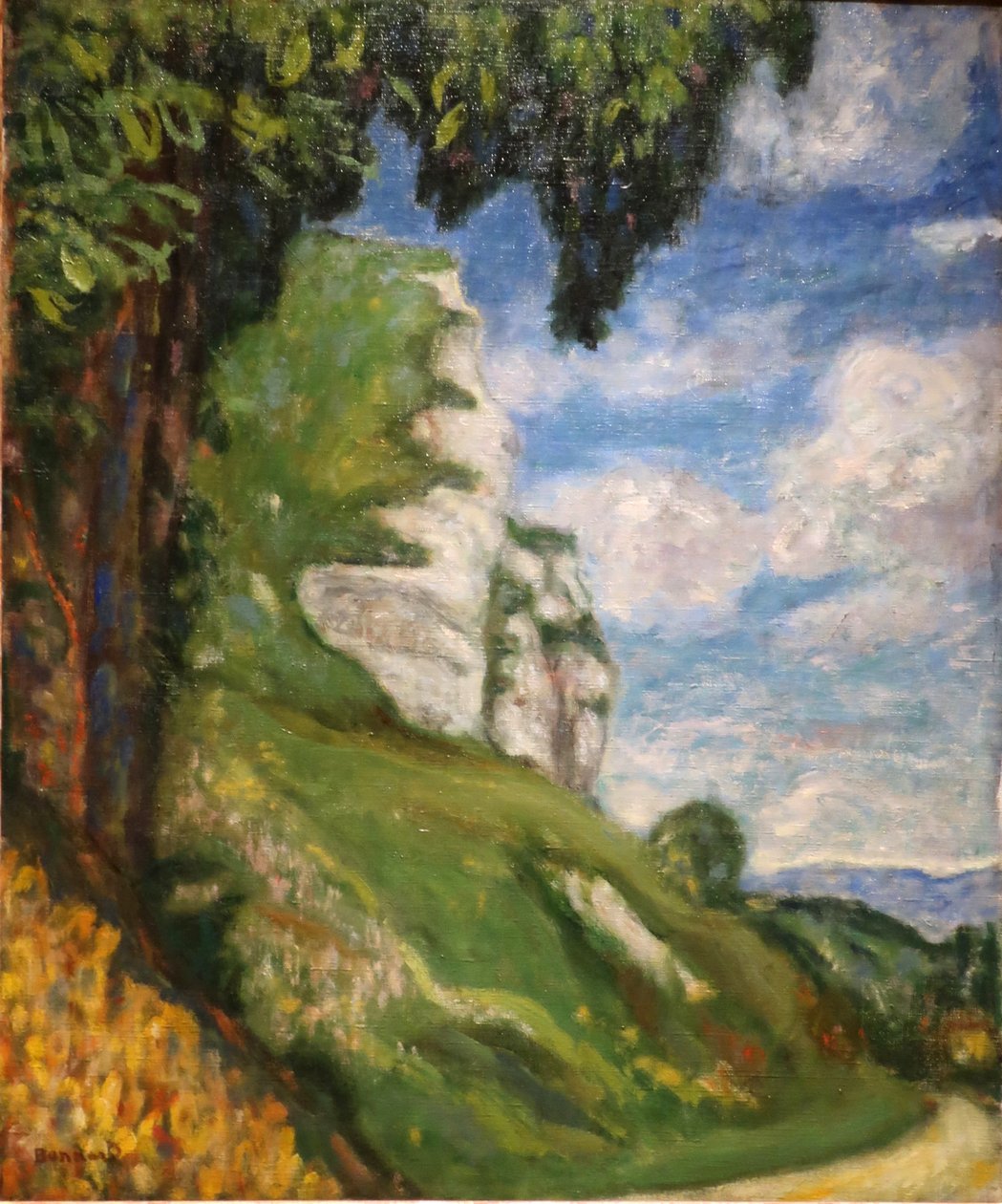 フランス語：Les falaises de Saint-Adrion 作： ピエール・ボナール