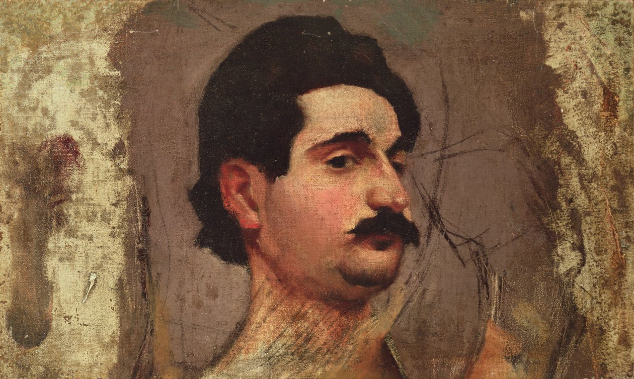 口ひげを持つ男、1887-88年頃 作： ピエール・ボナール