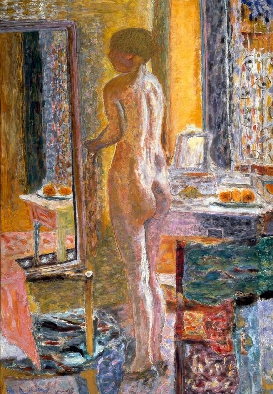 鏡の中の裸（La Toilette） 作： ピエール・ボナール