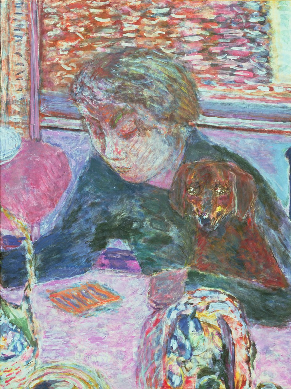 犬の肖像画、1940 作： ピエール・ボナール