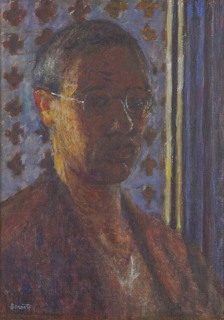 自画像、1923年頃。 作： ピエール・ボナール