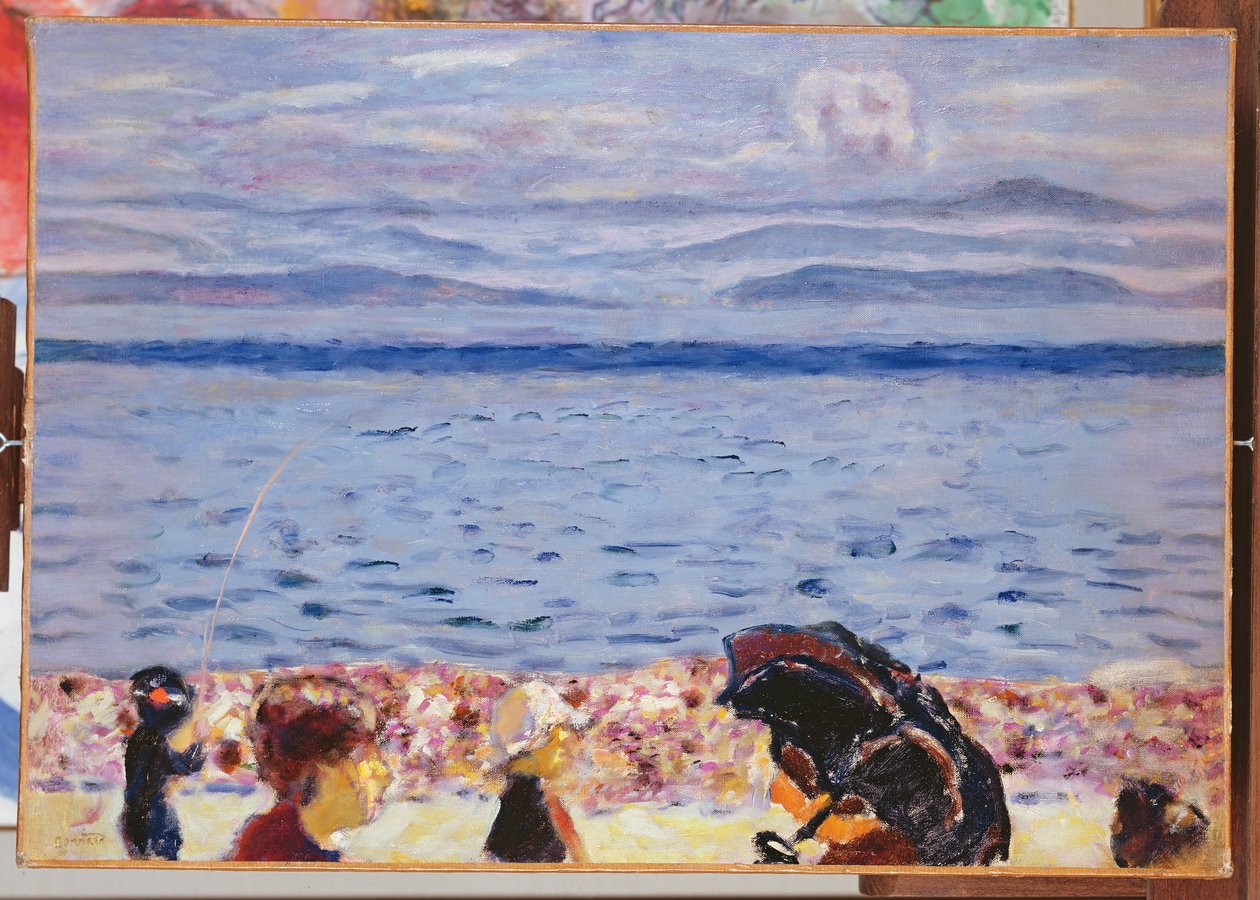 ビーチ、青い海、1930年頃 作： ピエール・ボナール