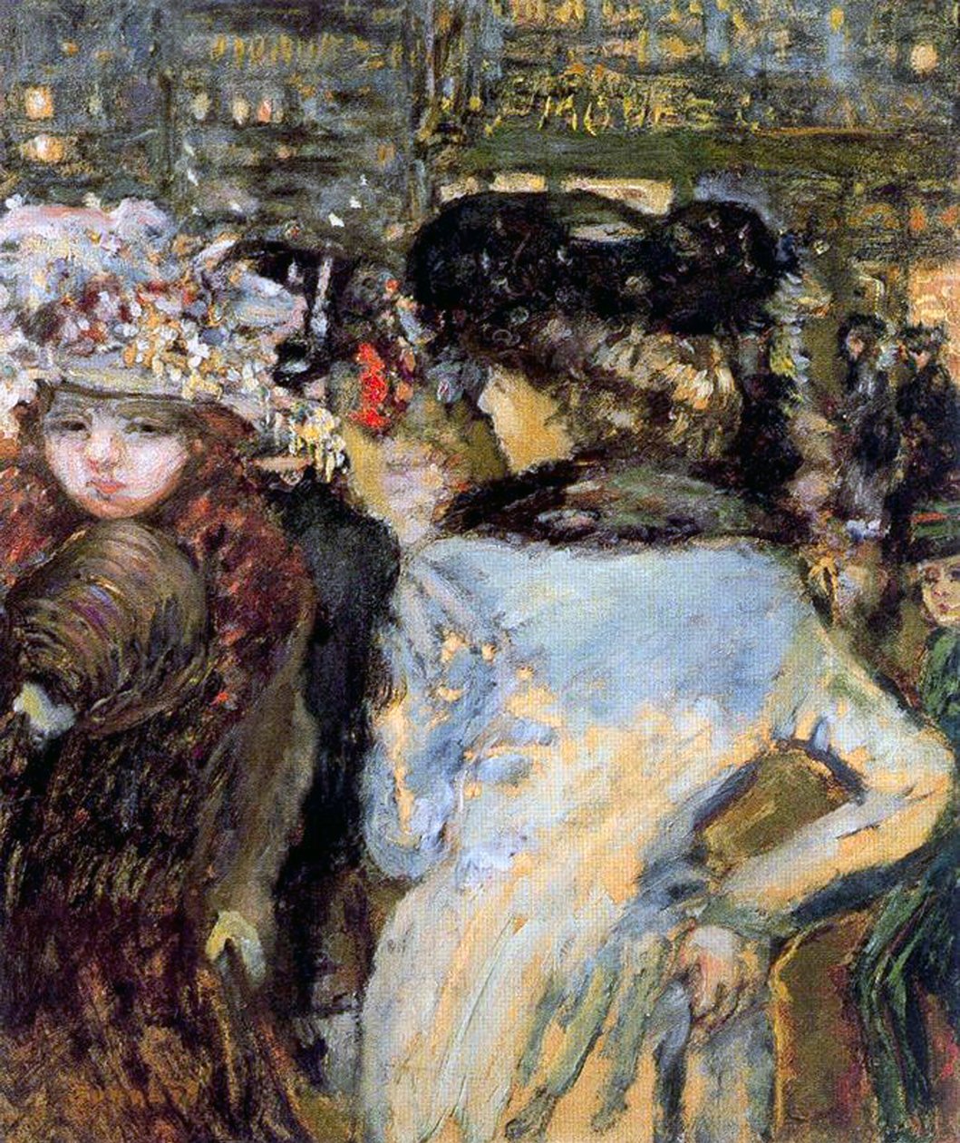 2人の女性、クリシー広場、パリ、1905年 作： ピエール・ボナール