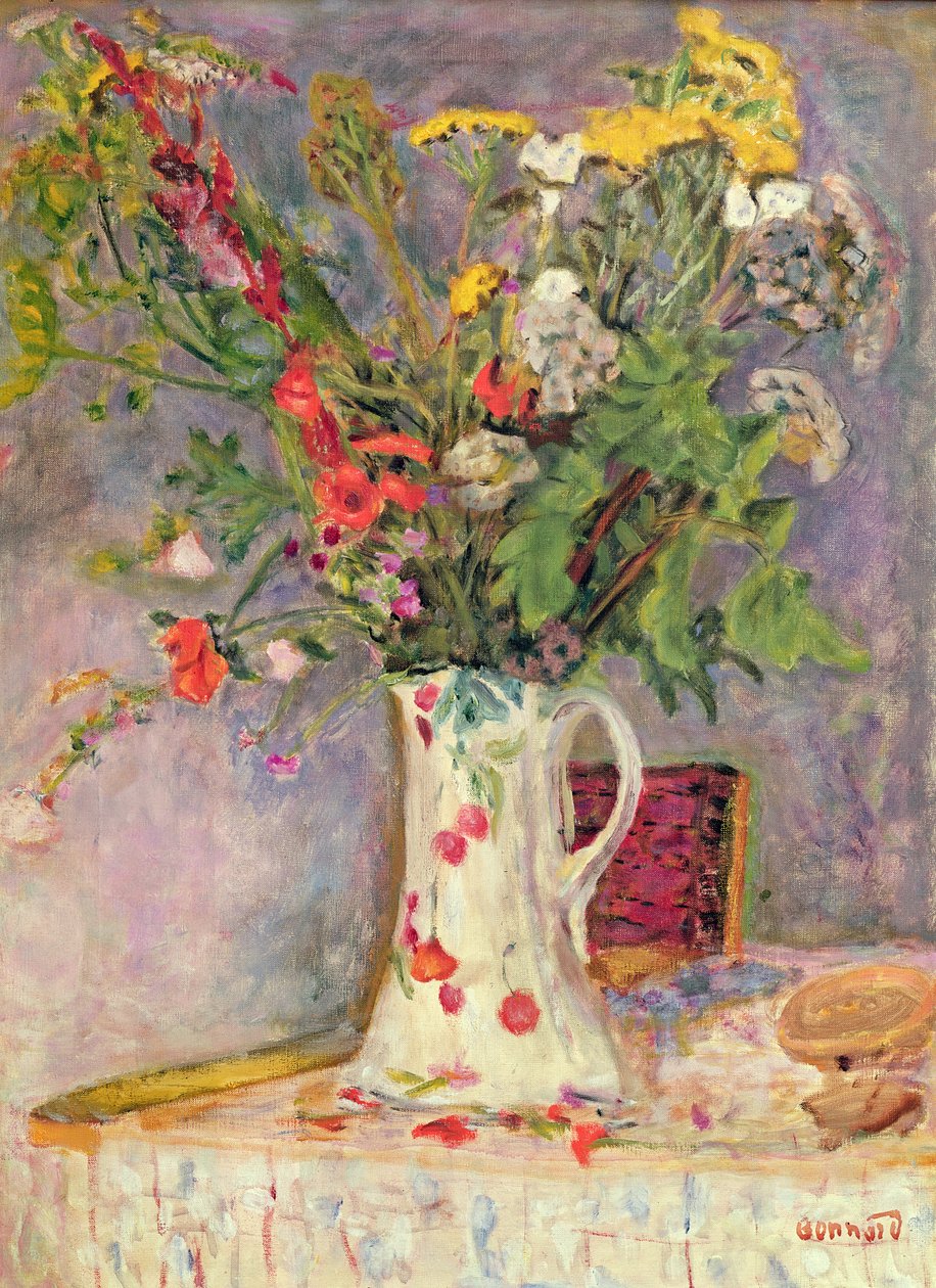 野生の花、1916年頃 作： ピエール・ボナール