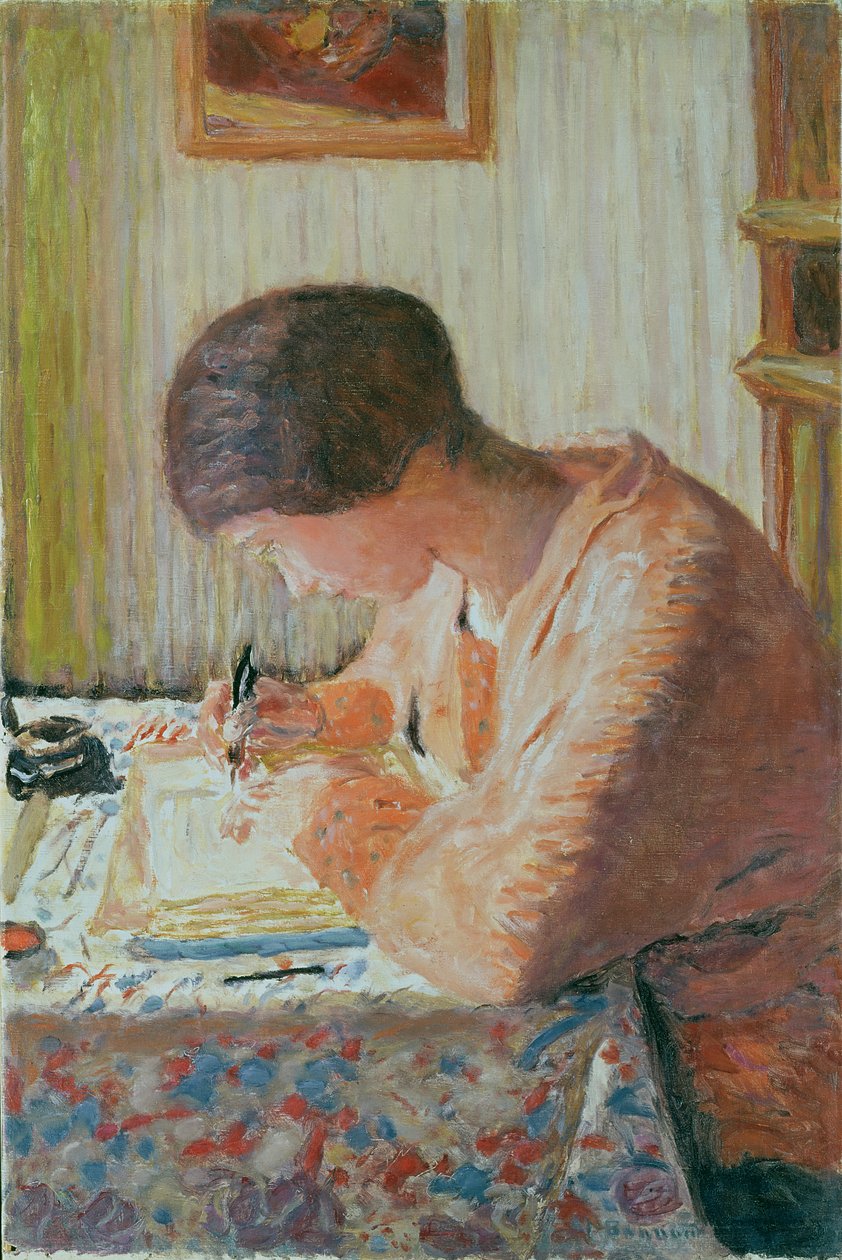 女性の執筆 作： ピエール・ボナール