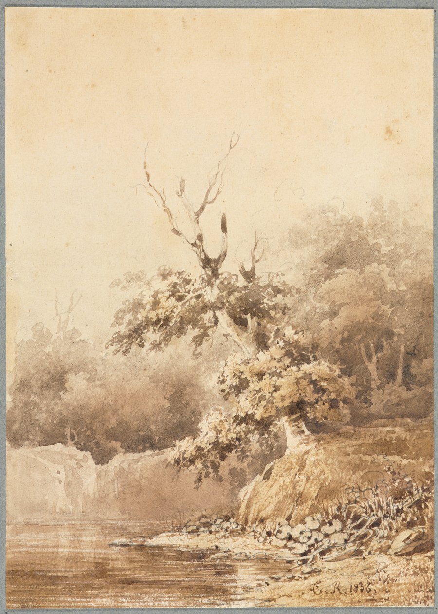 風景、1836年。 作： ピエールエティエンヌセオドアルソー