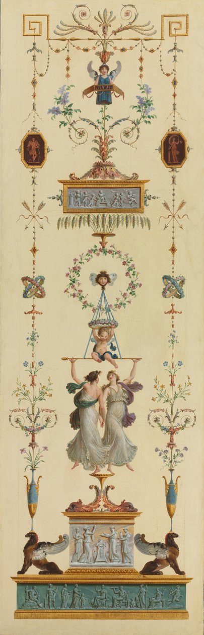 装飾パネル、1790年代。 作： ピエール・ルソー
