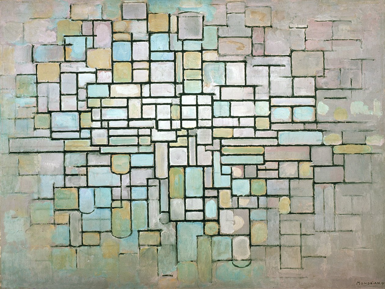 Compostion No.II、1913 作： ピエト・モンドリアン
