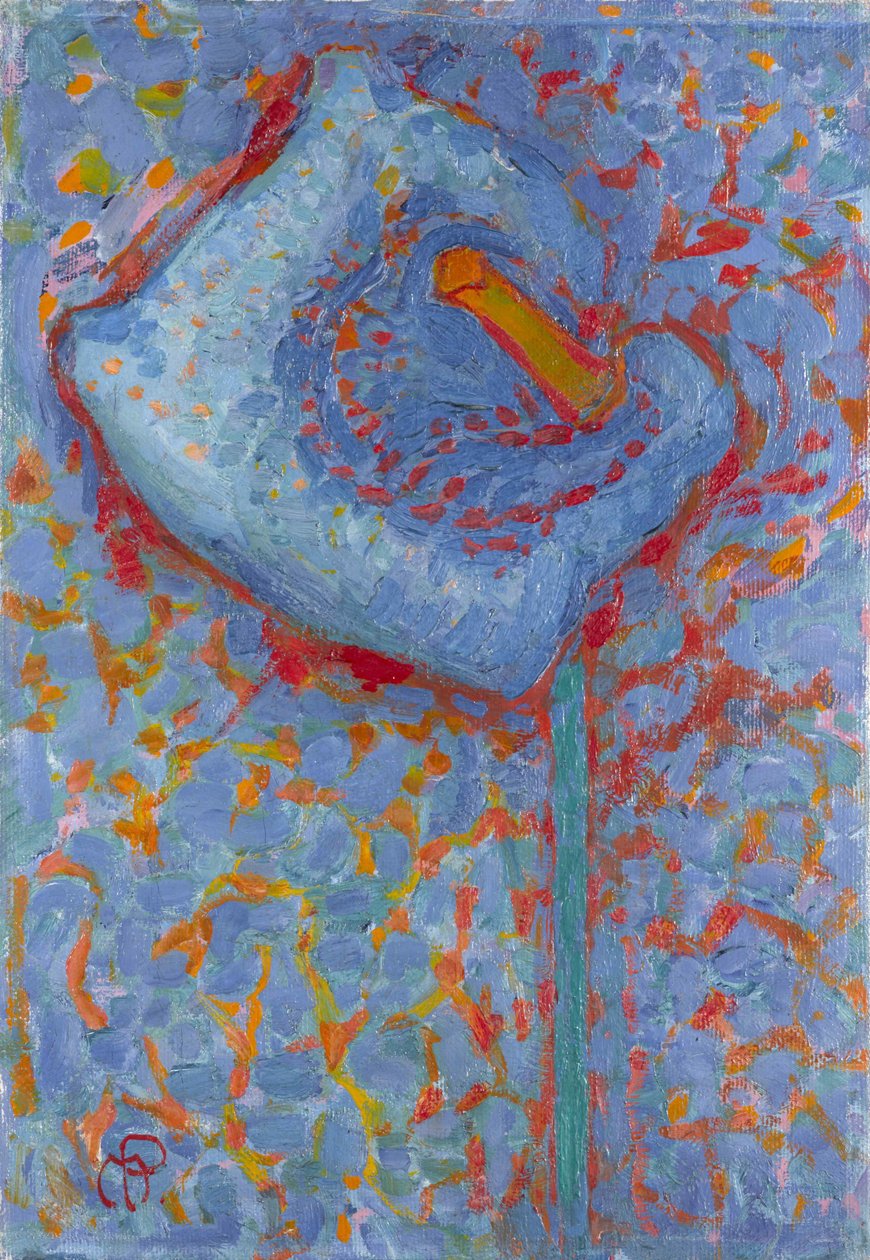 アラムリリー、1908～1909年。 作： ピエト・モンドリアン
