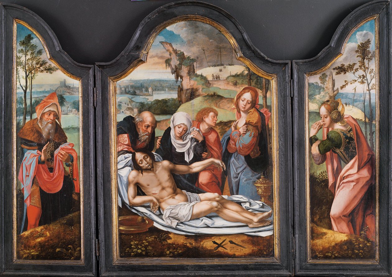 死んだキリストに対する嘆き 作： Pieter Coecke van Aelst