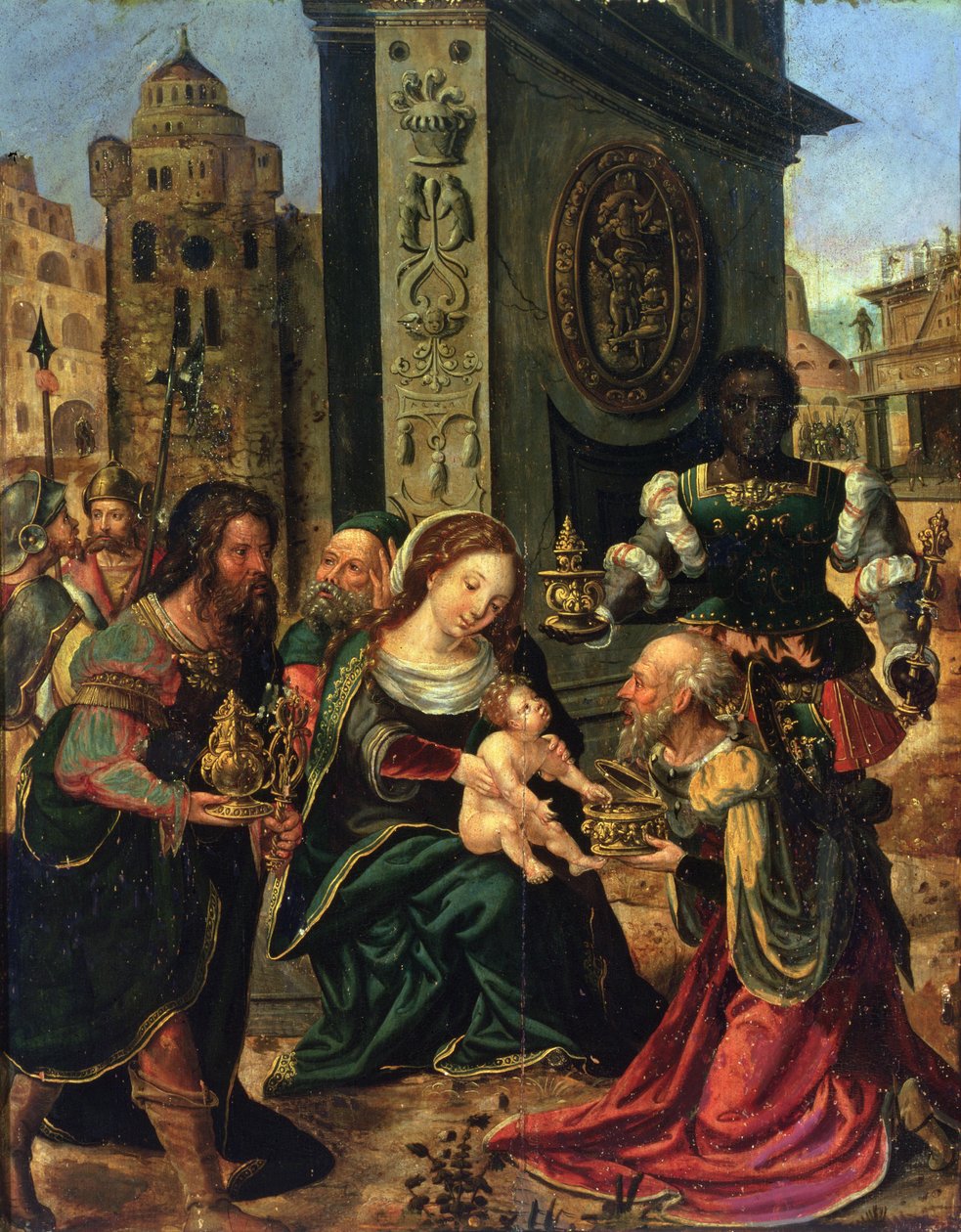 賢者の礼拝（パネル） 作： Pieter Coecke van Aelst