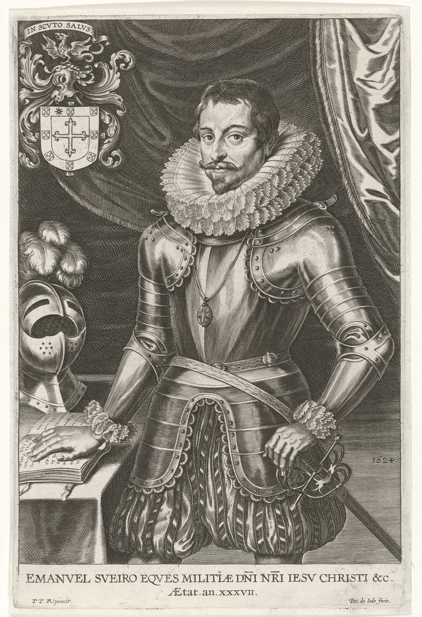 エマニュエルスエイロの肖像、1624年 作： ピーター・デ・ジョード
