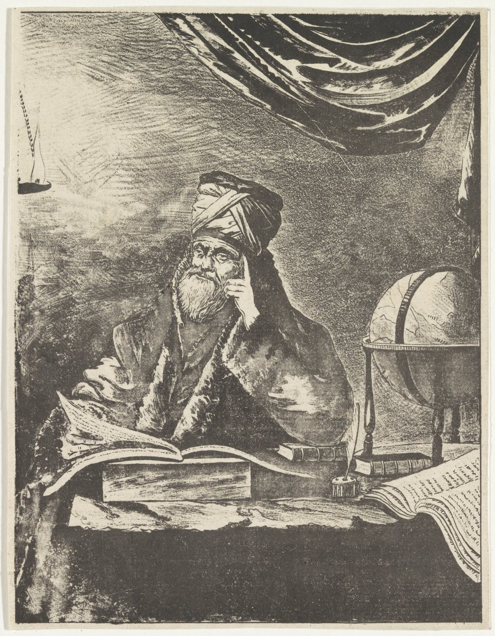 彼のオフィスの学者 作： Pieter Bartholomeusz床屋